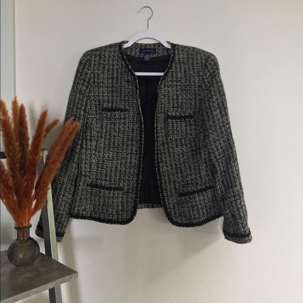 Tweed style blazer